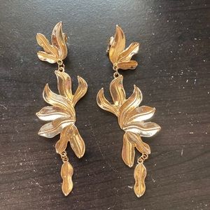 Long, Clip-on earrings